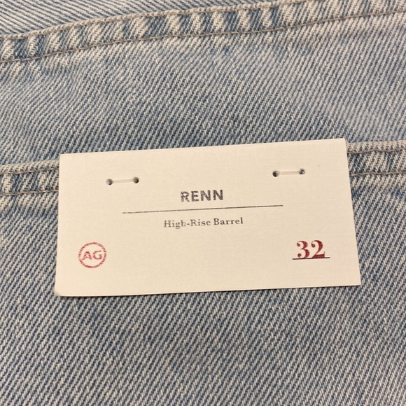 AG Adriano Goldschmied - RENN High Rise Barrel Fame Embroidered Jeans - Picture 8 of 11